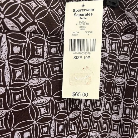 New 100% silk vintage Valerie Stevens skirt size 10 29”beading boho pattern - Picture 3 of 8